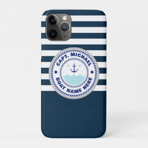 Name des personalisierten Schiffskapitäns Nautical Case-Mate iPhone Hülle