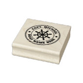 Name des personalisierten Schiffskapitäns Nautical Gummistempel (Stempel)
