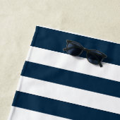 Name des personalisierten Schiffskapitäns Nautical Strandtuch (Beispiel)