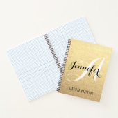 Name des Personalisierten Sketchbook Monogramms Notizblock (Innenseite)