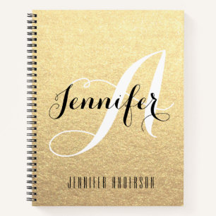 Name des Personalisierten Sketchbook Monogramms Notizblock