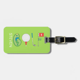 Name des personalisierten Sportspielers Gepäckanhänger