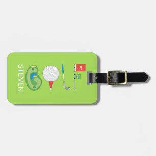 Name des personalisierten Sportspielers Gepäckanhänger