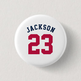 Name des personalisierten Sportteams Jersey Button