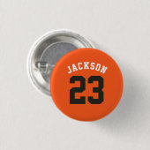 Name des personalisierten Sportteams Jersey Button (Vorne & Hinten)