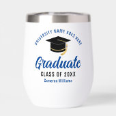 Name des personalisierten Uni-Abschlusses Blue Gra (Rückseite)