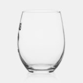 Name des personalisierten Vaters Weinglas Ohne Stiel (Links)