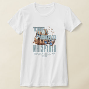 Name des personalisierten Vogelüberwachungsortes T-Shirt