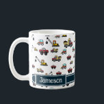 Name des Personenkraftwagens Personalisiert Kaffeetasse<br><div class="desc">LKW Kranwagen Personalisiert Kaffeemaschine für LKW-Liebhaber. Passen Sie es an,  indem Sie auf die Schaltfläche Bearbeiten klicken und Ihren eigenen Namen schreiben.</div>