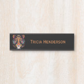 Name des phantastischen Tigerführers Türschild (Vorderseite )