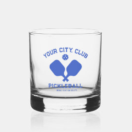 Name des Pickleball-Club-Teams Personalisiert Whiskyglas