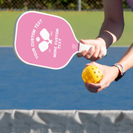 Name des Pickleball-Clublogo Player Personalisiert Pickleball Schläger