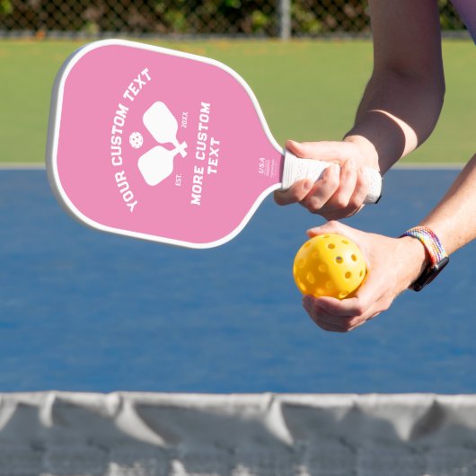 Name des Pickleball-Clublogo Player Personalisiert Pickleball Schläger (InSitu)