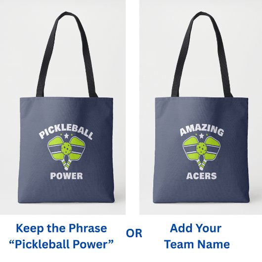 Name des Pickleball-Teams Tasche