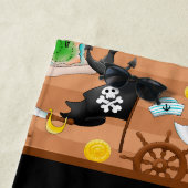 Name des Piratenschädels Strandtuch (Beispiel)