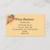 Name des Pizza-Unternehmens Visitenkarte (Vorderseite)