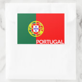 Name des portugiesischen Flaggenlandes Rechteckiger Aufkleber (Tasche)