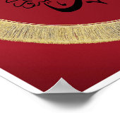 Name des Propheten Muhammad(Säge) in Arabischer Ka Poster (Ecke)