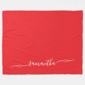 Name des Pulvers (rot und weiß) Fleecedecke (Vorderseite (Horizontal))