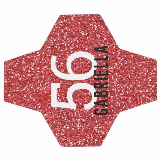 Name des Red Glitzer Team Fußball (Flach)