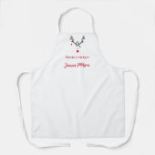 Name des Reindeer Santa Helper Schürze (Vorderseite)