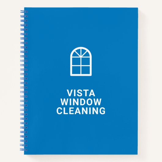 Name des Reinigungsunternehmens für Fenster Modern Notizblock (Vorderseite)