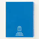 Name des Reinigungsunternehmens für Fenster Modern Notizblock (Rückseite)