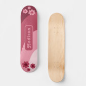 Name des Retro-Floral Skateboard (Vorderseite)