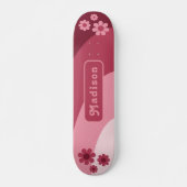 Name des Retro-Floral Skateboard (Vorne)