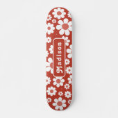 Name des Retro-Floral Skateboard (Vorne)