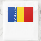 Name des romanischen Landes Symbol Rechteckiger Aufkleber (Tasche)