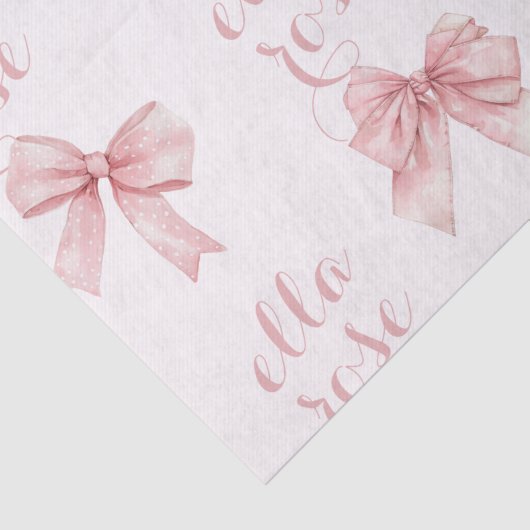 Name des rosa Bogens Seidenpapier (Detail)