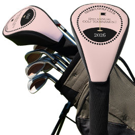 Name des rosa Golfturnierclubs Golf Headcover