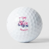 Name des rosa Kartons Golfball (Vorderseite)