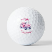 Name des rosa Kartons Golfball (Vorderseite)