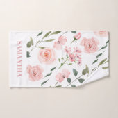 Name des rosa Rosenmusters Handtuch (Handtuch)
