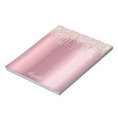 Name des rosa Tropfens Notizblock (Rotiert)