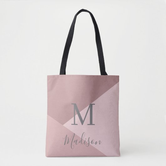 Name des rosafarbenen Monogramms Tasche (Vorderseite)