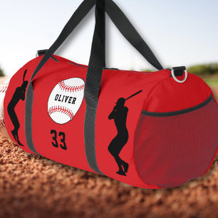 Name des roten Baseball-Balls-Spielers Duffle Bag