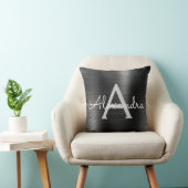 Name des roten, modernen, gebürsteten Metalls Kissen (Stuhl )