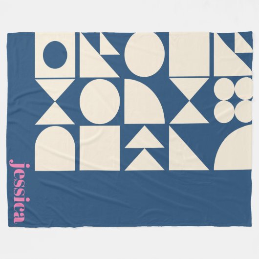 Name des roten Monogramms Fleecedecke (Vorderseite (Horizontal))