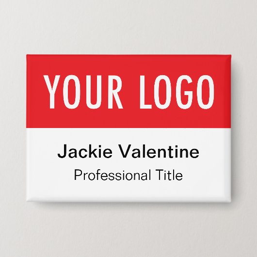 Name des Roten Pinback-Button-Abzeichens mit benut Button (Vorderseite)