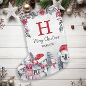 Name des roten Pinguins Kleiner Weihnachtsstrumpf