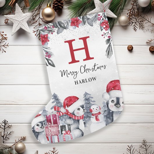 Name des roten Pinguins Kleiner Weihnachtsstrumpf