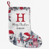 Name des roten Pinguins Kleiner Weihnachtsstrumpf (Vorderseite)