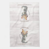 Name des rustikalen Bauernhauses Geschirrtuch (Vertikal)