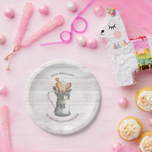 Name des rustikalen Bauernhauses Pappteller (Party)