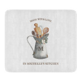 Name des rustikalen Bauernhauses Schneidebrett (Vorderseite)