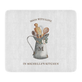 Name des rustikalen Bauernhauses Schneidebrett