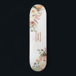 Name des rustikalen Monogramms für das Blutbild Skateboard<br><div class="desc">Floral rustic Girl Skateboard können Sie mit einem Namen oder Initialen anpassen,  indem Sie auf die Schaltfläche Personalisieren oben</div>